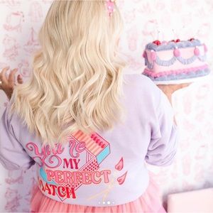 Mallory Ervin “You’re my Perfect Match” sweatshirt. Size Large